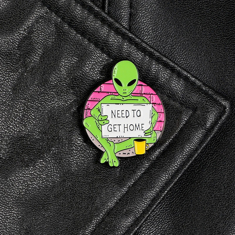 Begging E.T. Enamel Pin Ziggy's Pop Toy Shoppe