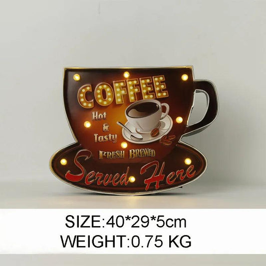 Coffee Mug Vintage LED Light Neon Sign Ziggy's Pop Toy Shoppe