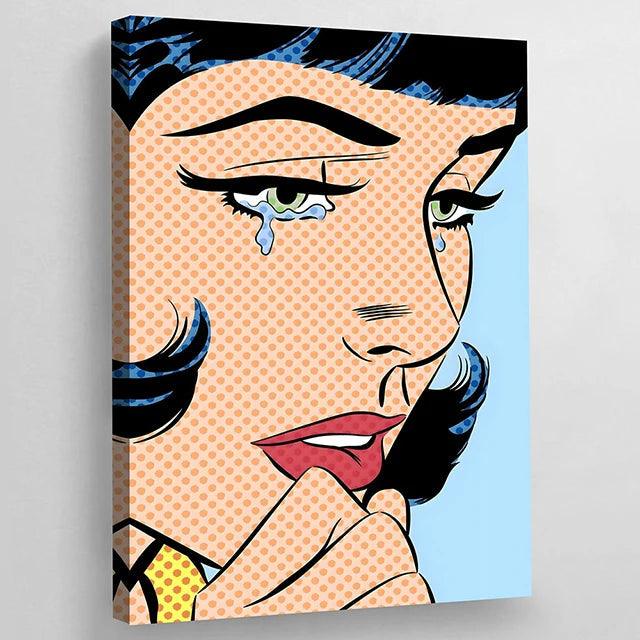 Colorful Pop Art Comics Diana Canvas Ziggy's Pop Toy Shoppe