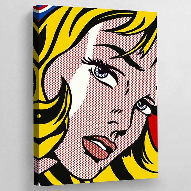 Colorful Pop Art Comics Diana Canvas Ziggy's Pop Toy Shoppe