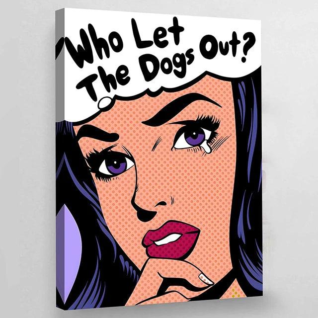 Colorful Pop Art Comics Diana Canvas Ziggy's Pop Toy Shoppe