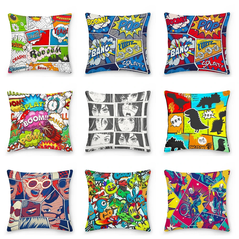 Comic Book Panel Pillowcases Ziggy's Pop Toy Shoppe