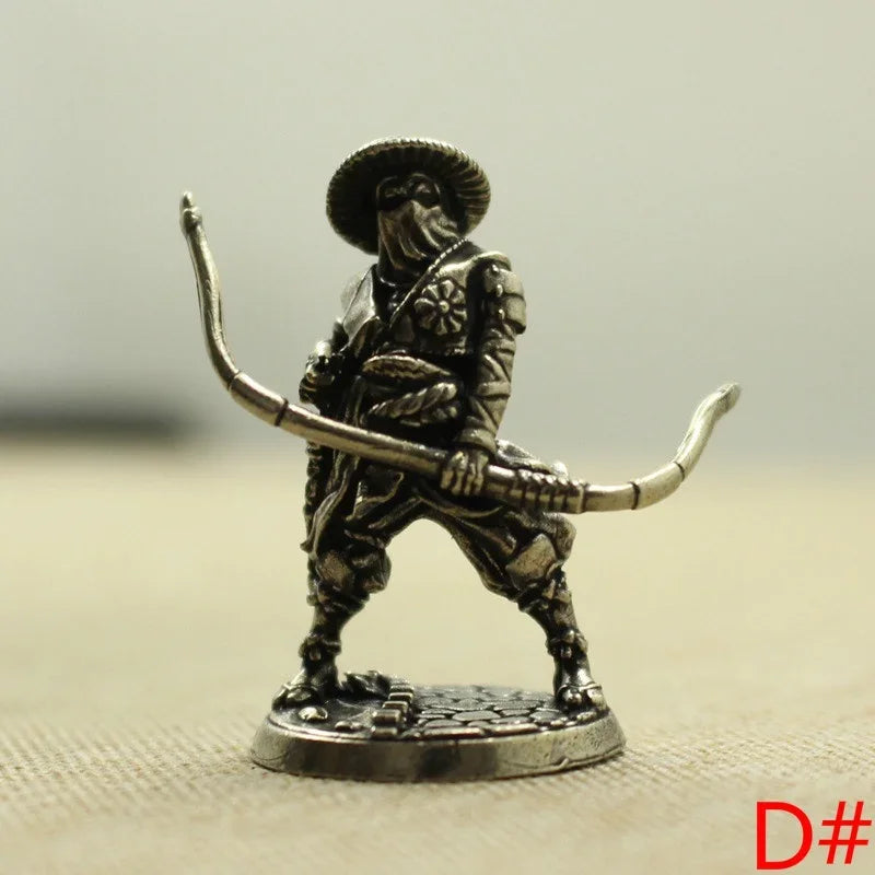Copper Japanese Shogunate Samurai Miniature Figurines Ziggy's Pop Toy Shoppe