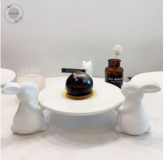 Creative Ceramics Rabbit Plate Figurines Ziggy's Pop Toy Shoppe