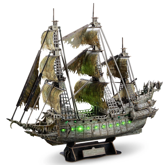 CubicFun 3D Puzzles Flying Dutchman Pirate Ship Model with LED Lights Ziggy's Pop Toy Shoppe
