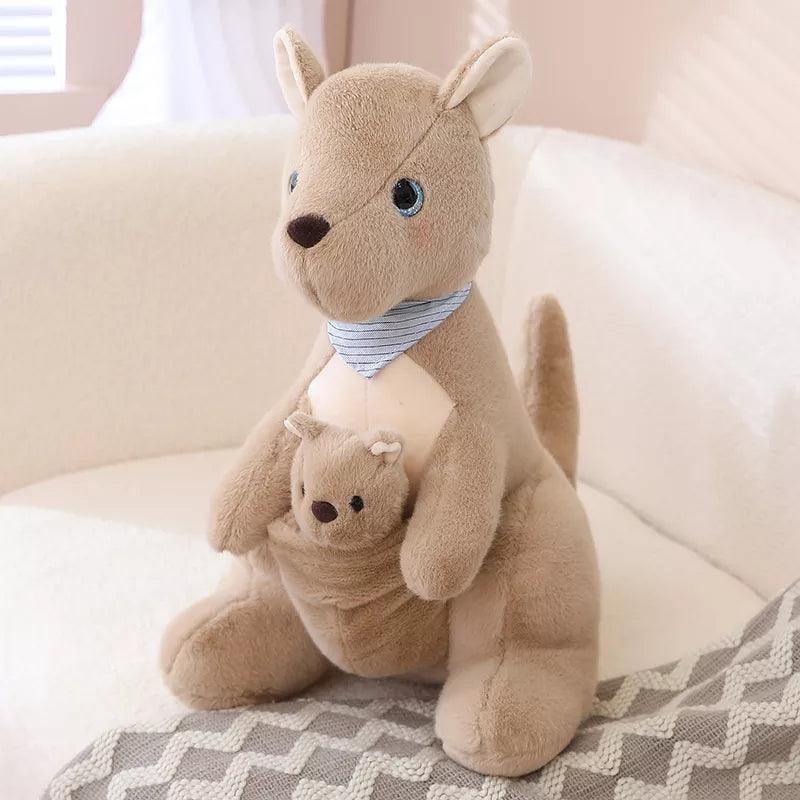 Cute Kangaroo with Baby Plush Toys Ziggy's Pop Toy Shoppe