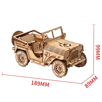 DIY 3D Wooden Military Vehicle Model Ziggy's Pop Toy Shoppe