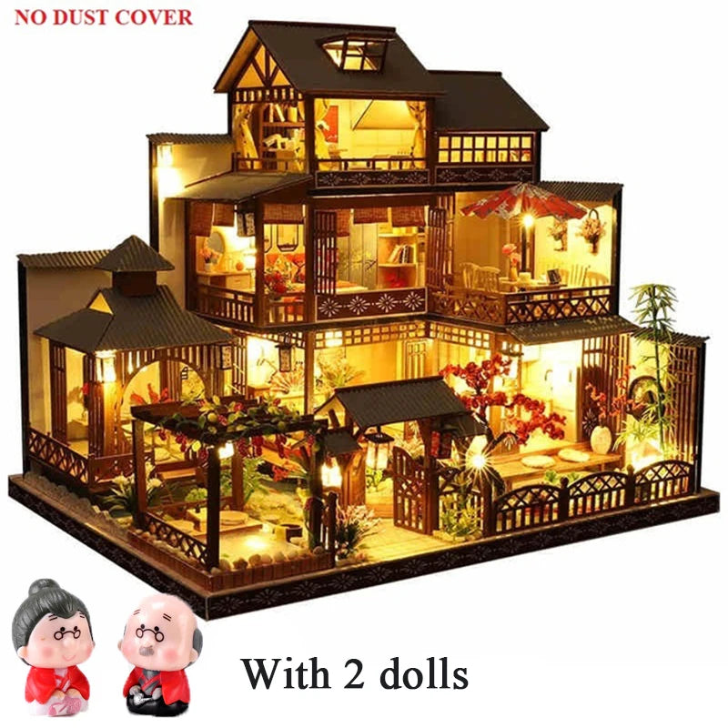 DIY Wooden Dollhouse Japanese Doll Houses with Furniture Ziggy's Pop Toy Shoppe
