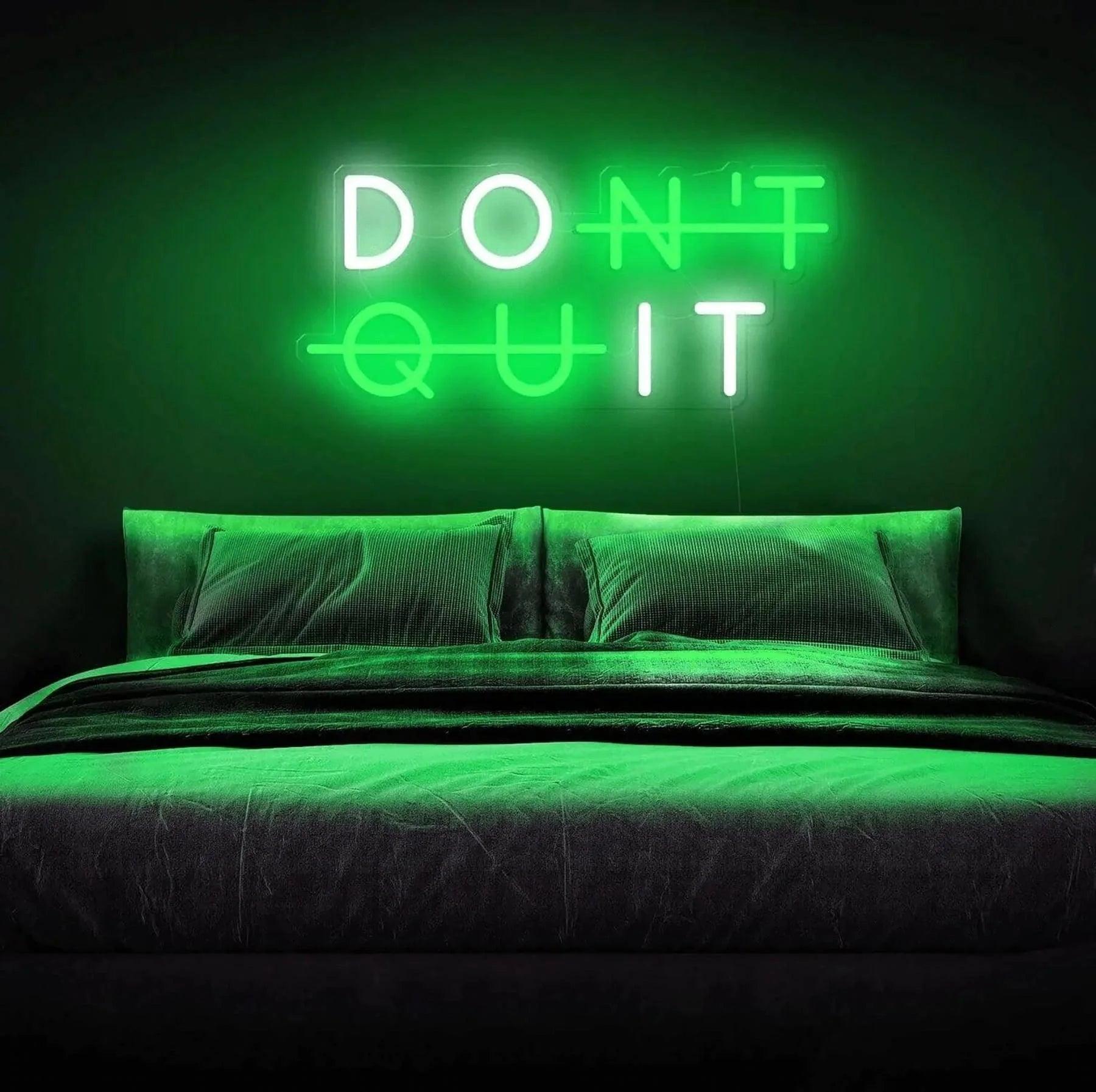 DON'T QUIT, DO IT LED Neon Sign Ziggy's Pop Toy Shoppe