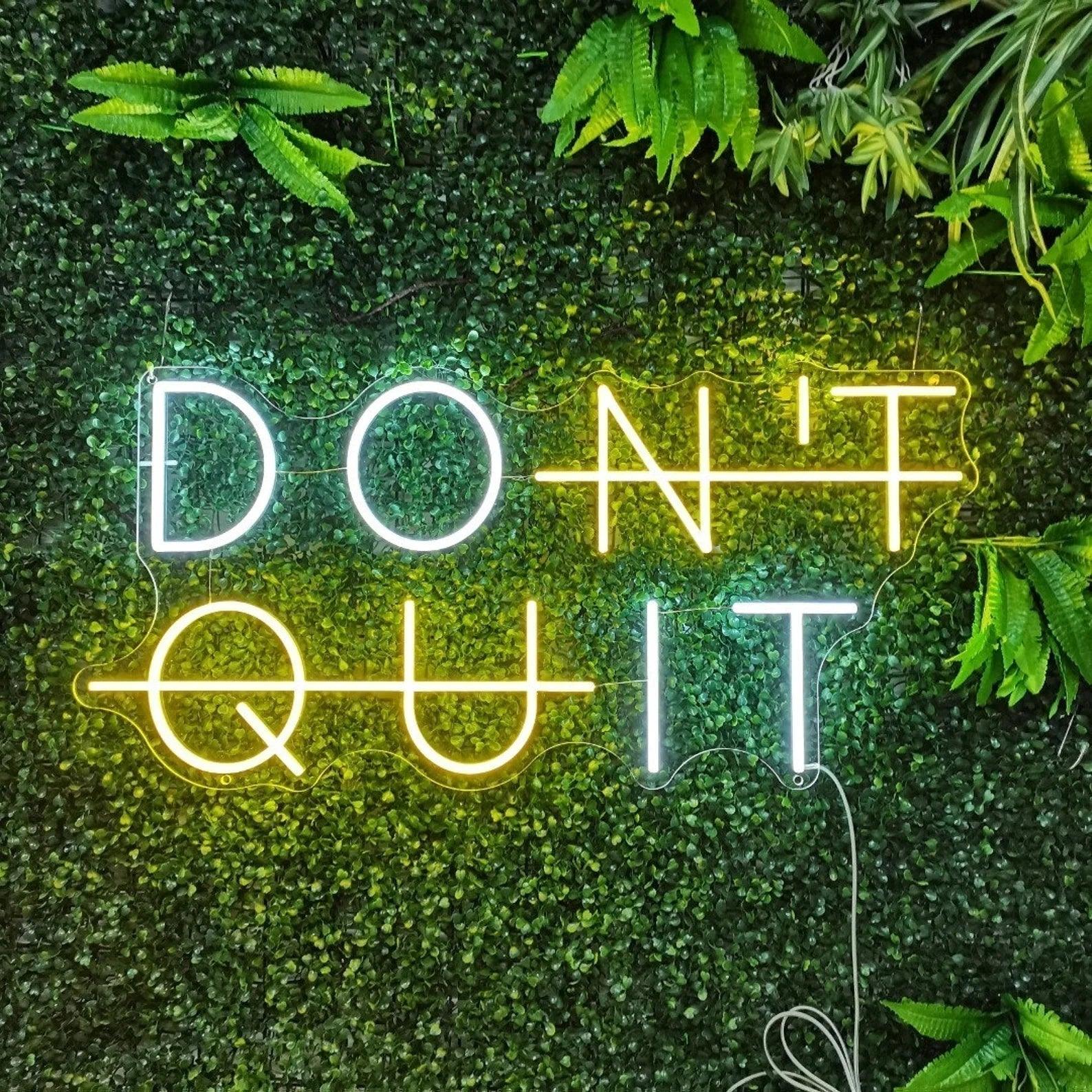 DON'T QUIT, DO IT LED Neon Sign Ziggy's Pop Toy Shoppe