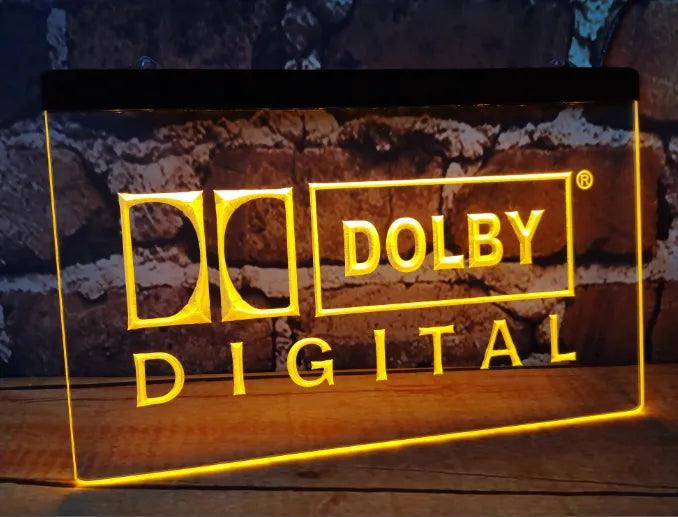 Dolby Digital Logo LED Neon Sign Ziggy's Pop Toy Shoppe