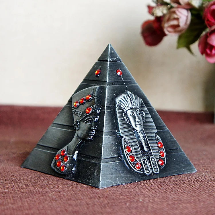 Egyptian Metal Pharaoh Khufu Pyramids Figurine Ziggy's Pop Toy Shoppe
