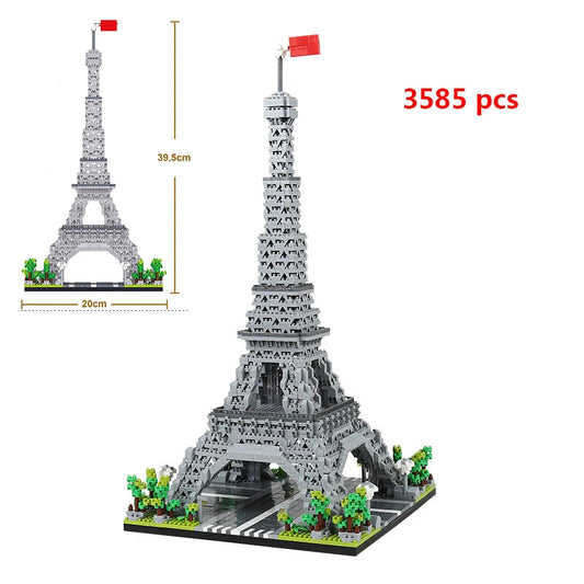 Eiffel Tower Building Block Model Ziggy's Pop Toy Shoppe