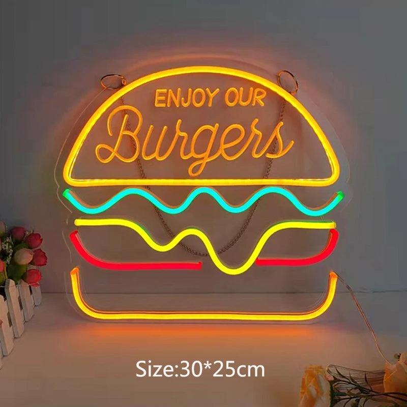 Fast Food LED Neon Signs - 14 Styles Ziggy's Pop Toy Shoppe