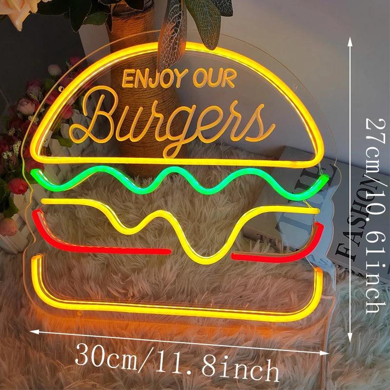 Fast Food LED Neon Signs - 14 Styles Ziggy's Pop Toy Shoppe