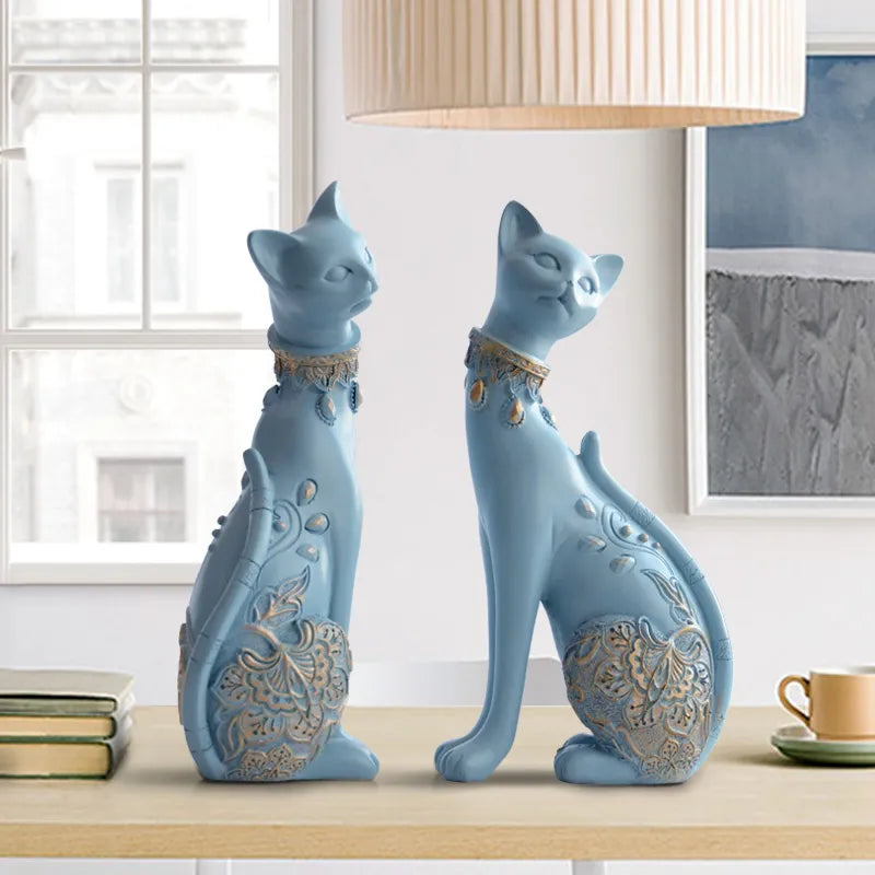 Figurine Decorative Resin Cat Statues Ziggy's Pop Toy Shoppe