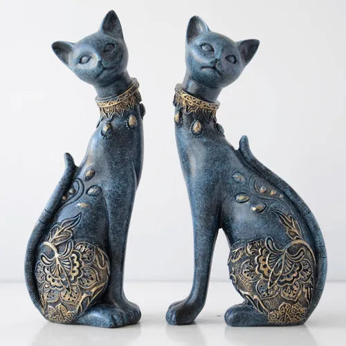 Figurine Decorative Resin Cat Statues Ziggy's Pop Toy Shoppe