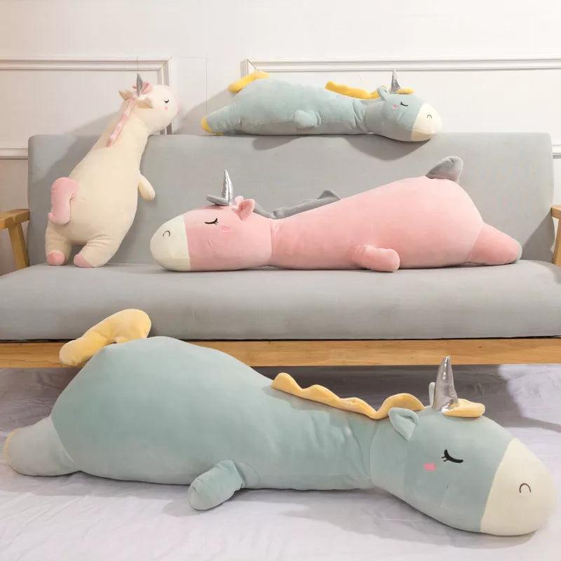 Giant Soft Toy Lazy Unicorn Ziggy's Pop Toy Shoppe