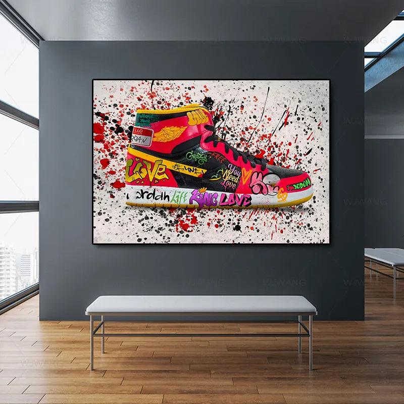 Graffiti Tide Sneakers HD Art Ziggy's Pop Toy Shoppe