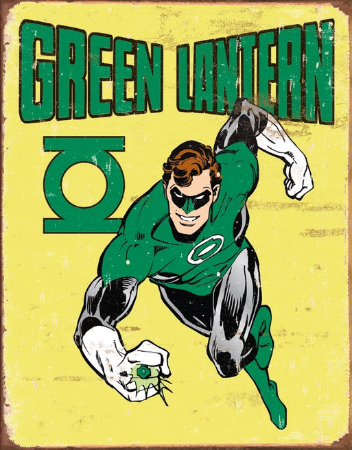 Green Lantern - Retro Tin Sign Ziggy's Pop Toy Shoppe