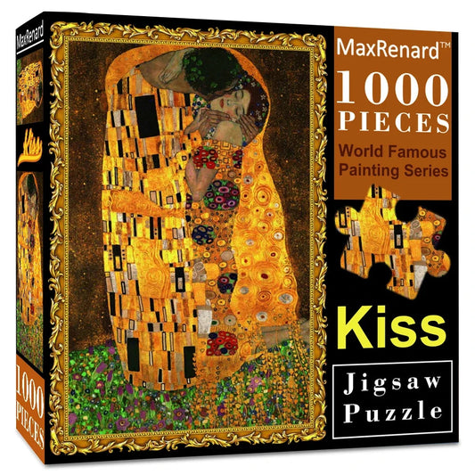 Gustav Klimt's The Kiss Jigsaw Puzzle - 1000 Pieces Ziggy's Pop Toy Shoppe