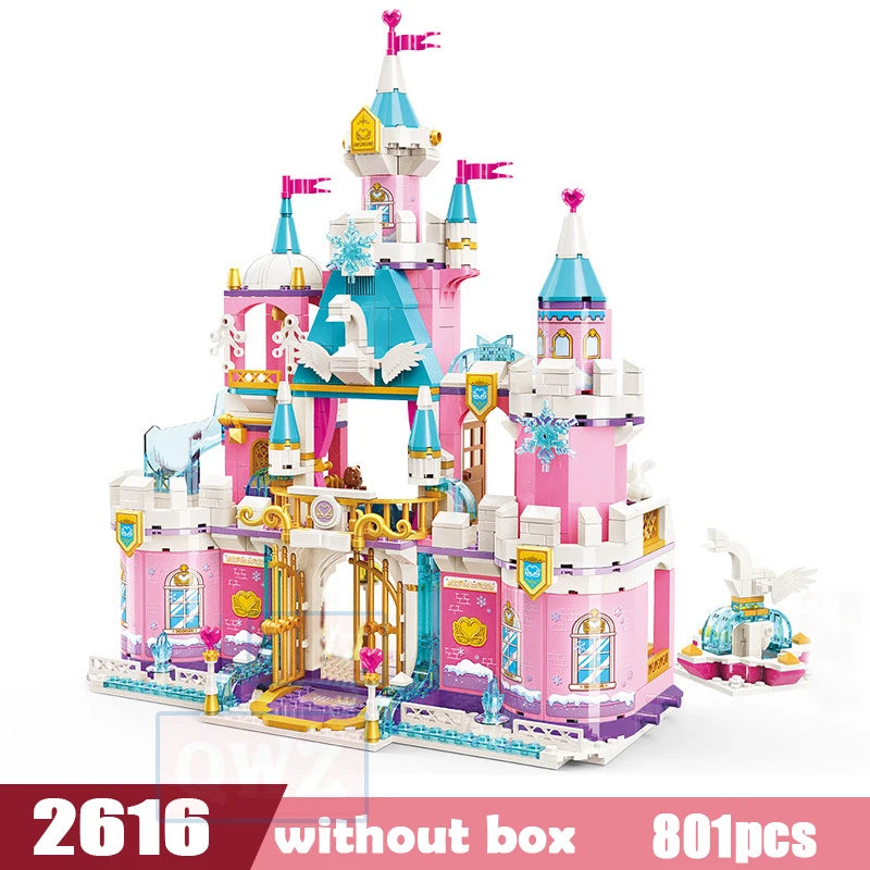Fairy Tale Swan Castle and Accessories Building Block Sets