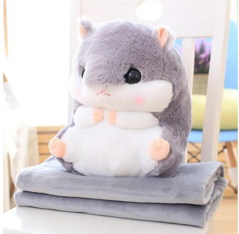 Hamster Plush Doll With Pillow Carpet - Dual-use Ziggy's Pop Toy Shoppe