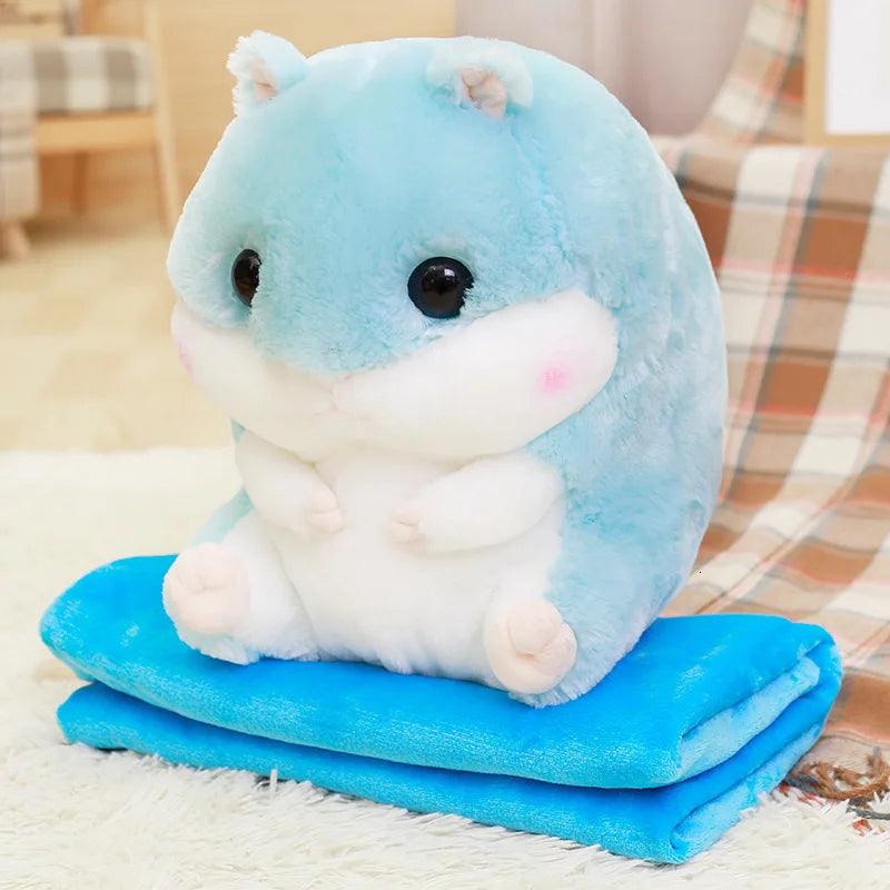 Hamster Plush Doll With Pillow Carpet - Dual-use Ziggy's Pop Toy Shoppe