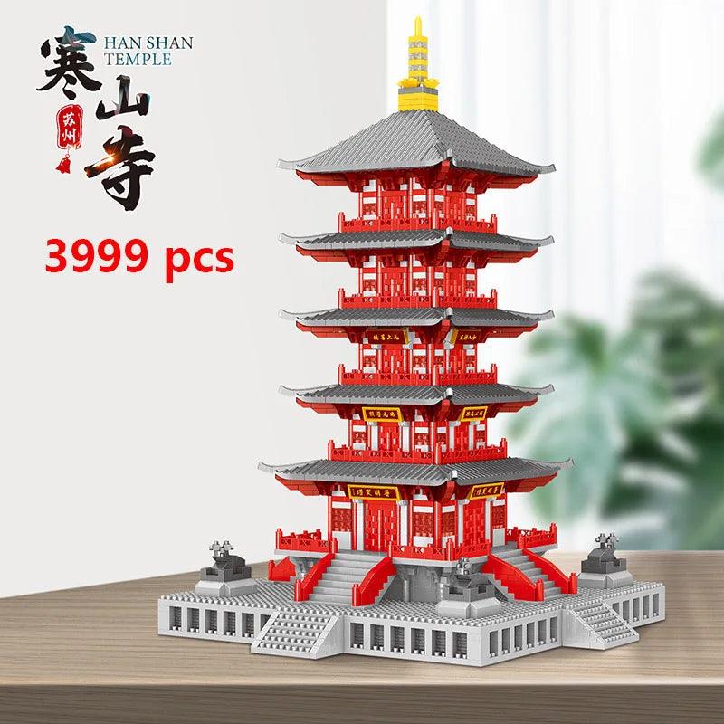 Han Shan Temple Building Block Model Ziggy's Pop Toy Shoppe