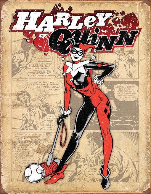 Harley Quinn - Retro Tin Sign Ziggy's Pop Toy Shoppe