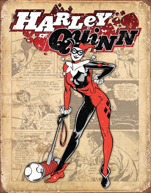 Harley Quinn - Retro Tin Sign Ziggy's Pop Toy Shoppe