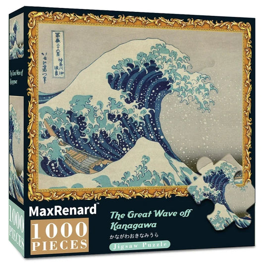 Hokusai The Great Wave off Kanagawa Jigsaw Puzzle - 1000 Pieces Ziggy's Pop Toy Shoppe