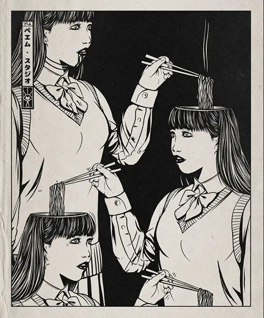 Japanese Anime Brain Stew Street Art Classic Poster Ziggy's Pop Toy Shoppe