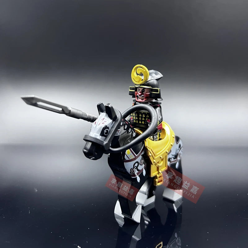 Japanese Samurai Crossbowman on Horseback Building Blocks Mini Action Figure Ziggy's Pop Toy Shoppe