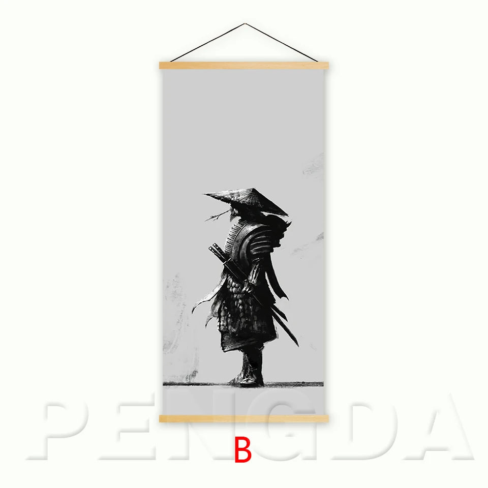 Japanese Warrior Wall Art Banners - Various Sizes and Styles Ziggy's Pop Toy Shoppe