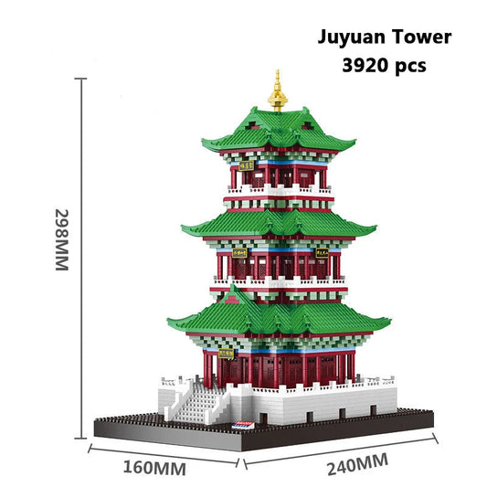 Juyuan Tower Building Block Model Ziggy's Pop Toy Shoppe