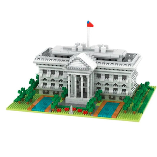 KNEW BUILT White House Building Blocks Model Ziggy's Pop Toy Shoppe