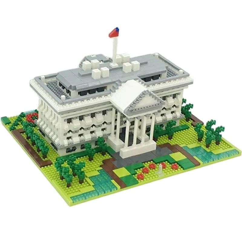 KNEW BUILT White House Building Blocks Model Ziggy's Pop Toy Shoppe