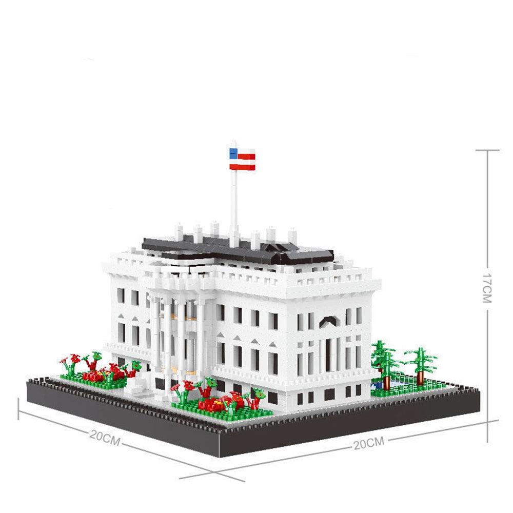 KNEW BUILT White House Building Blocks Model Ziggy's Pop Toy Shoppe