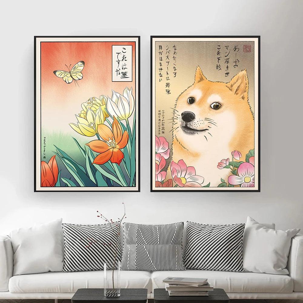 Kawaii Japanese Shiba Inu Print Ziggy's Pop Toy Shoppe