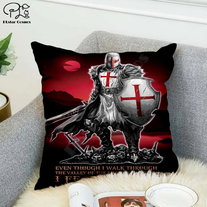 Knights Templar 3D Printed Polyester Decorative Pillowcases Ziggy's Pop Toy Shoppe