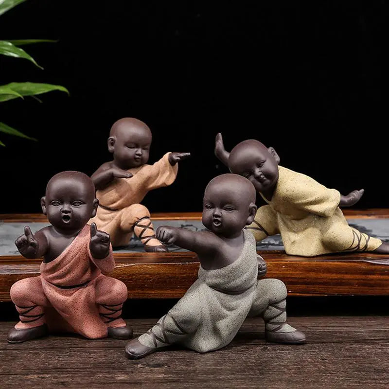 Kung Fu Monk Purple Sands Statues Ziggy's Pop Toy Shoppe