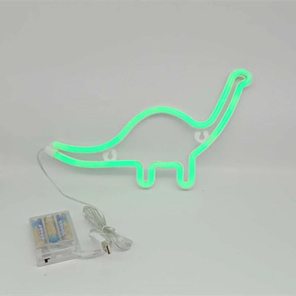 LED Neon Dinosaur Night Light Ziggy's Pop Toy Shoppe