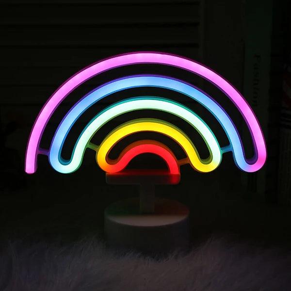 LED Neon Wavy Rainbow Night Light Ziggy's Pop Toy Shoppe