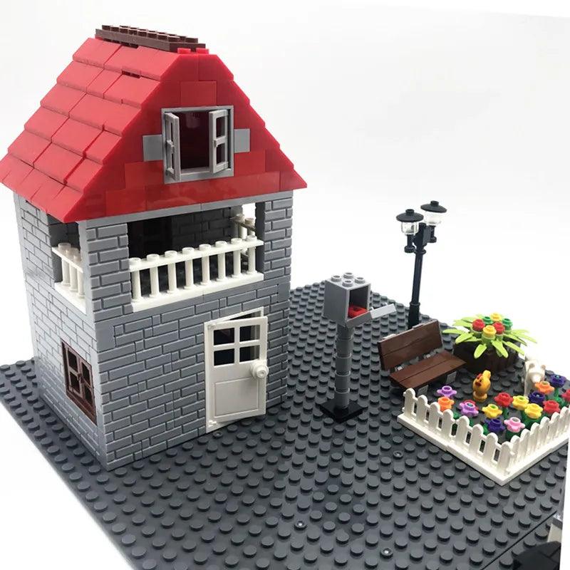 MOC 50PCS City Wall Blocks and Bricks - Doors, Windows Rails, Chains and Support Beams Ziggy's Pop Toy Shoppe