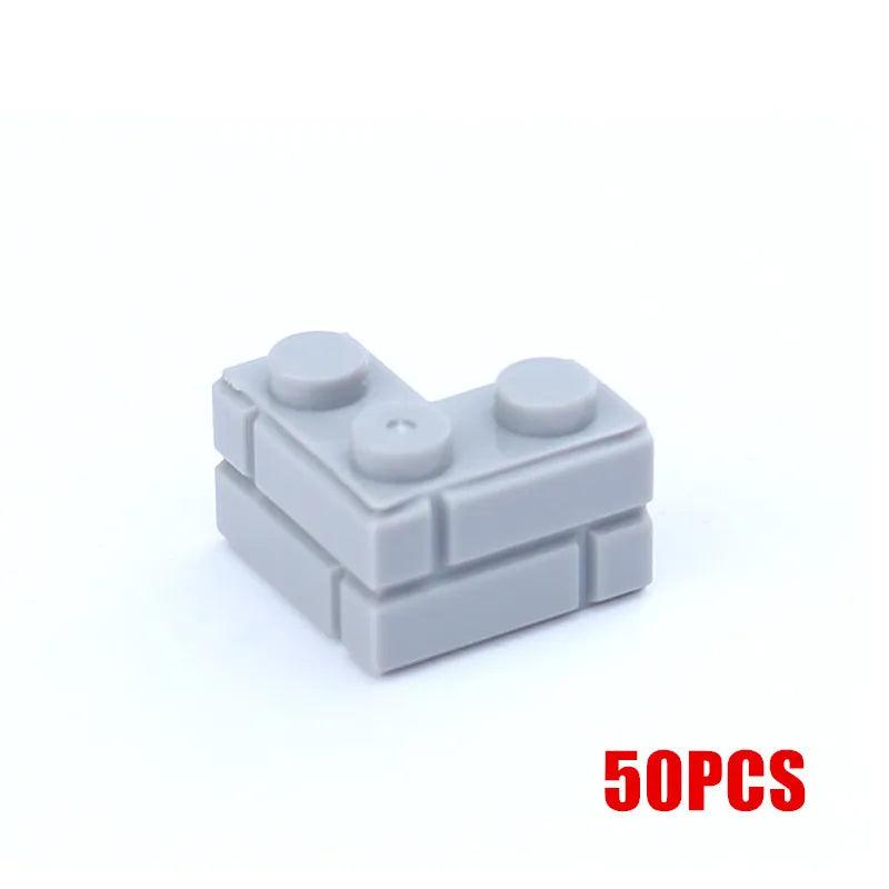 MOC 50PCS City Wall Blocks and Bricks - Doors, Windows Rails, Chains and Support Beams Ziggy's Pop Toy Shoppe