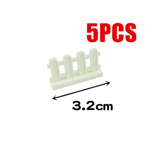 MOC 50PCS City Wall Blocks and Bricks - Doors, Windows Rails, Chains and Support Beams Ziggy's Pop Toy Shoppe