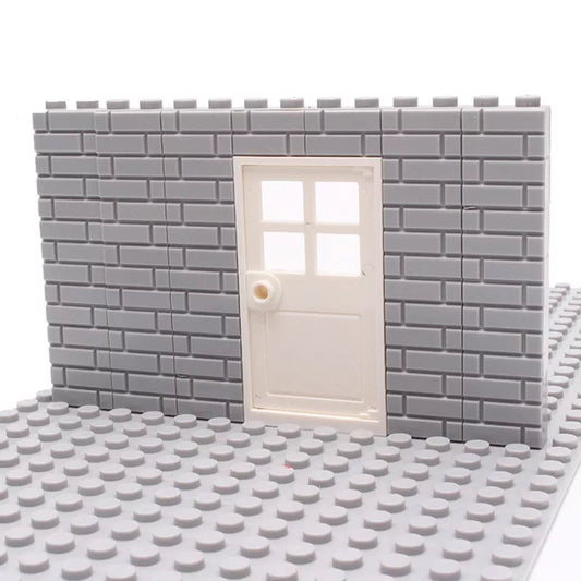 MOC 50PCS City Wall Blocks and Bricks - Doors, Windows Rails, Chains and Support Beams Ziggy's Pop Toy Shoppe