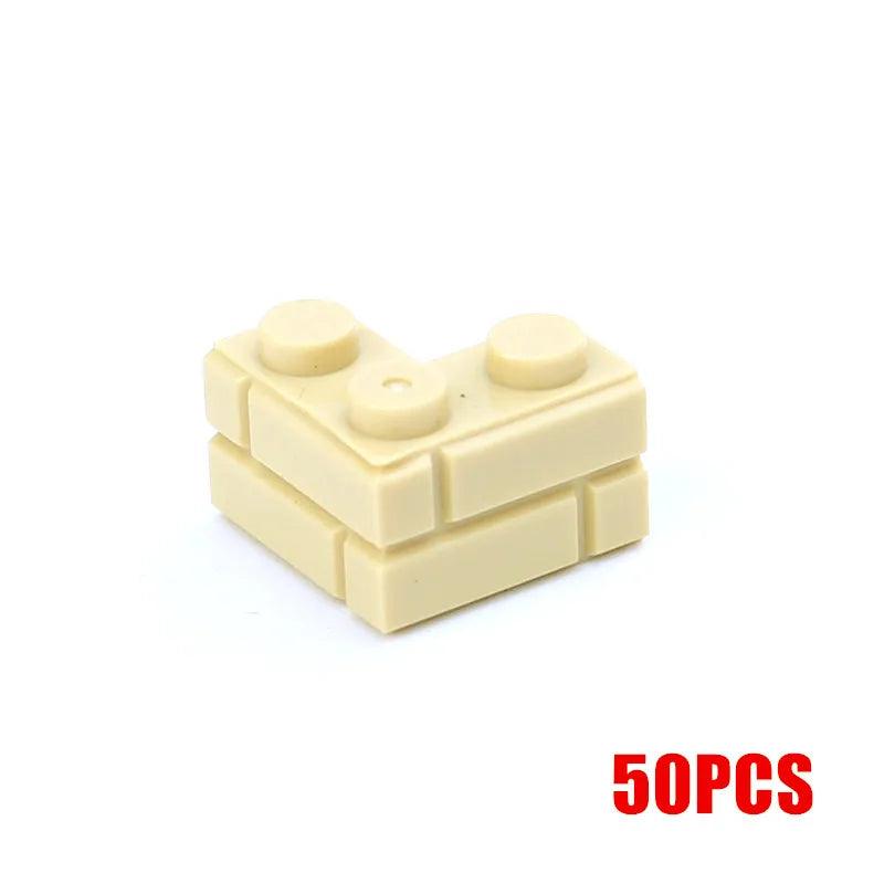 MOC 50PCS City Wall Blocks and Bricks - Doors, Windows Rails, Chains and Support Beams Ziggy's Pop Toy Shoppe