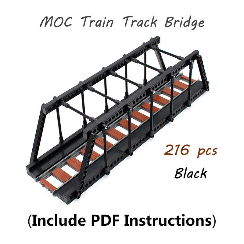 MOC City Train Track Building Block Sets Ziggy's Pop Toy Shoppe